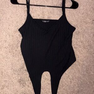 Black Tank Top with Spaghetti Straps